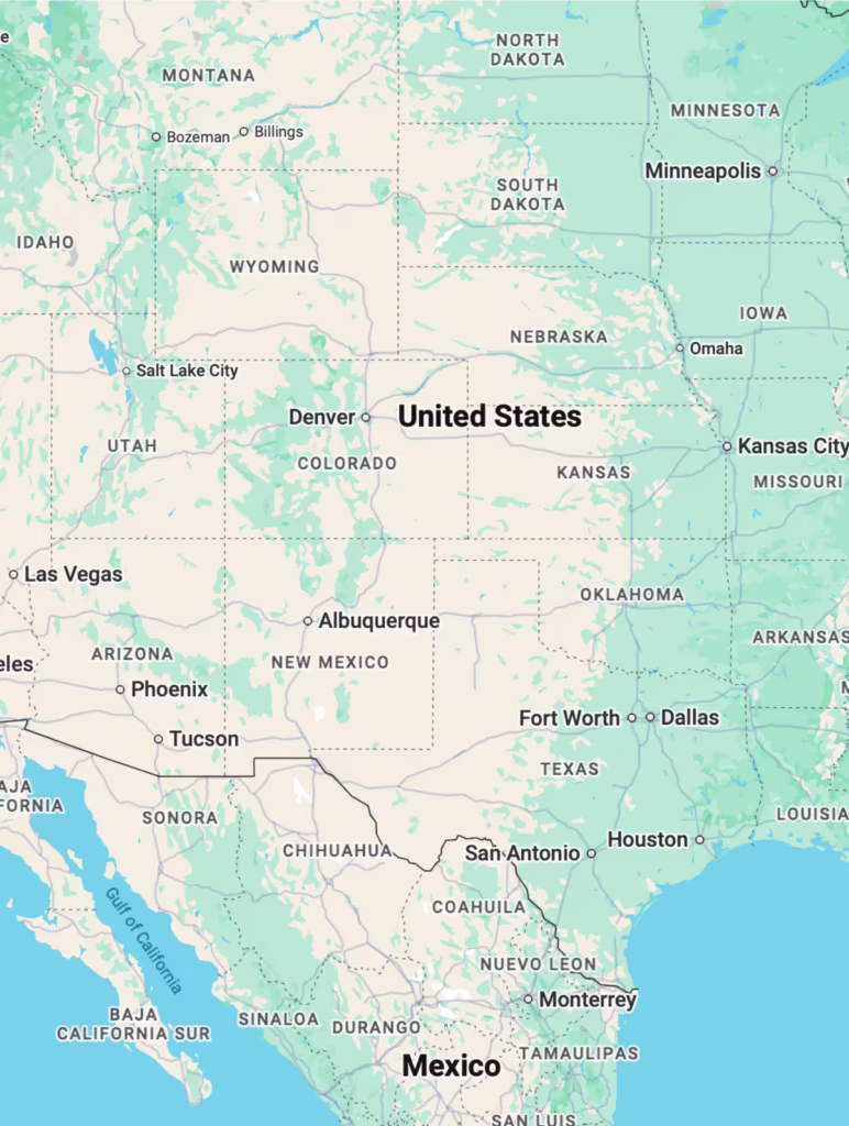 Placeholder view of a google maps map